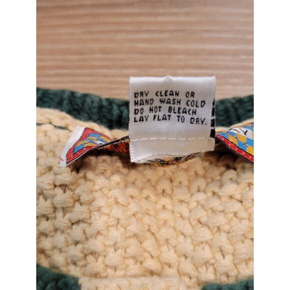 VTG Cardigan Bay Christmas Cardigan Sweater Hand Knit Sz 1X Cottagecore - Picture 5 of 12